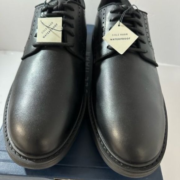 Cole Haan Men\'s The Go-To Oxford Shoe Waterproof  Black Size 10 New In Box main image 6